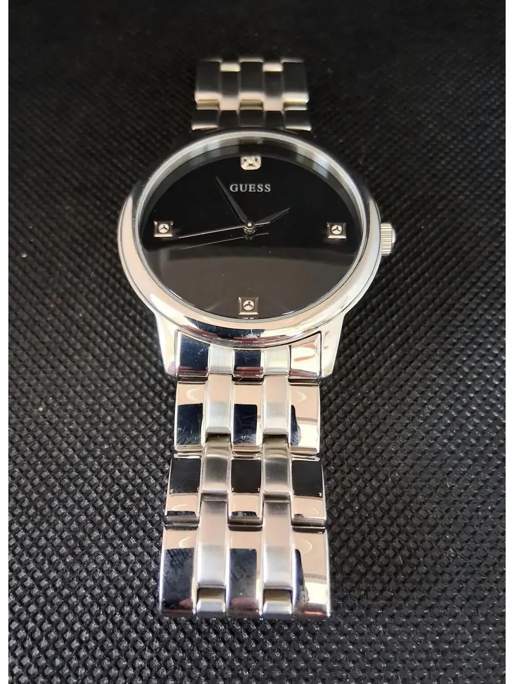 Rare Men's‎ Guess Watch w/Diamond Pointers